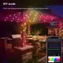 iDeal LED APP Smart Festival Decoration Small White Ball USB Magic Color Point Control Light String Villa 8 Function Leather Line Light String Garden Starry Sky Decorative Light