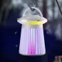 Electric Mosquito Killer Lamp Gnats Zapper Indoor Rechargeable Cordless LED Camping Lights Portable Multifunctional for Travel Picnic Hiking
