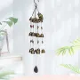 Resin Bird's Nest Wind Chimes Pendant Cross-Border Exclusively For Brass Bell Wind Chimes Outdoor Garden Bird Pendant