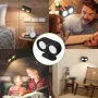Modern Magnetic Suction LED Wall Sconces Lamp USB Rechargeable 3000mAh Touch Control Wall Lamp Reading Lights for Bedroom Dorm Room Bedside Night Lights