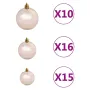 人工クリスマスツリー、300個のLED付きクリスマスパインツリー、金属製スタンドと1100本の枝が付いた組み立て簡単なクリスマスツリー、自宅、オフィス、パーティー、休日の屋内屋外装飾用