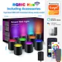 4/6 Pack TUYA WIFI Smart Wall Lamp RGB Music Sync LED Modern Decor Downlight Simple Wall Light Work With Alexa Google Assistant