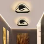 Triangle/Square/Round Black Modern LED Acrylic Ceiling Light Brief Lamp Surface Mount Fixture Light