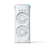 Smart Dual Fan Mist Cooler with Full Rotation and USB Rechargeable Multiple Speed Settings Ideal for Home and Travel Cooling Convenience with Soothing LED Display