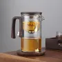 520ML/720ML Household Tea Brewing Tea Leaves Separation Full Glass Heat-Resistant Filter Tea Making Artifact Magnetic Suction Tea Brewing Cup