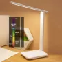 Foldable Reading Table Lamp USB Touch Dimmable Eye Protection Led Desk Lamp Bedroom Student Reading USB Charge Night Light