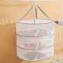 Folding Hanging Drying Rack Mesh Dryer with Zippers For Shrimp Fish Fruit Vegetables Herb