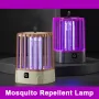 Portable Electric Mosquito Killer Lamp Household Mini Mosquito Zapper Lamp USB Rechargeable Bug Killer with UV Light & Night Light Modes