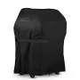 KING DO WAY BBQ Grill Cover 30x25x47'' Heavy Duty Waterproof Windproof Dust UV Resistant with Handle Straps Storage Bag Windproof Buckle and Shrink Rope for Weber Brinkmann Char-Broil Holland