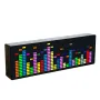 Dynamic LED Music Spectrum Clock Picking Lamp Voice Control Wire Control LED Music Spectrum Rhythm Display RGB Light Electronic Clock Voice Activated Car Audio Level Indicator VU Meter Atmosphere Lamp