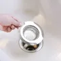 2PCS Stainless Steel Sink Drain Strainer Basket Large Wide Rim 4.5\ Diameter For Kitchen Bathroom