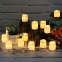 24pcs Flameless LED Candle Lights Creative Wish LED Tea Lamp Warm White Halloween Wedding Christmas Decoration Candle Lights