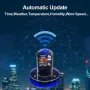 Smart WIFI RGB Neon Tube Clock Nixie Tube Clock Smart Wifi Glow DIY Tube Clocks Cyber Style Digital Table Clock Visual Display Changeable Auto Update