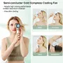 Portable Mini Handheld Ice Compress Fan USB Rechargeable 2200mAh Battery 3 Speed Settings Lightweight for Home Office Travel Outdoor