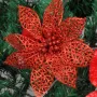 Christmas Decoration Flower Glitter Leaves Party Deocration