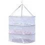 Folding Hanging Drying Rack Mesh Dryer with Zippers For Shrimp Fish Fruit Vegetables Herb
