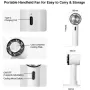 Portable Mini Handheld Ice Compress Fan USB Rechargeable 2200mAh Battery 3 Speed Settings Lightweight for Home Office Travel Outdoor