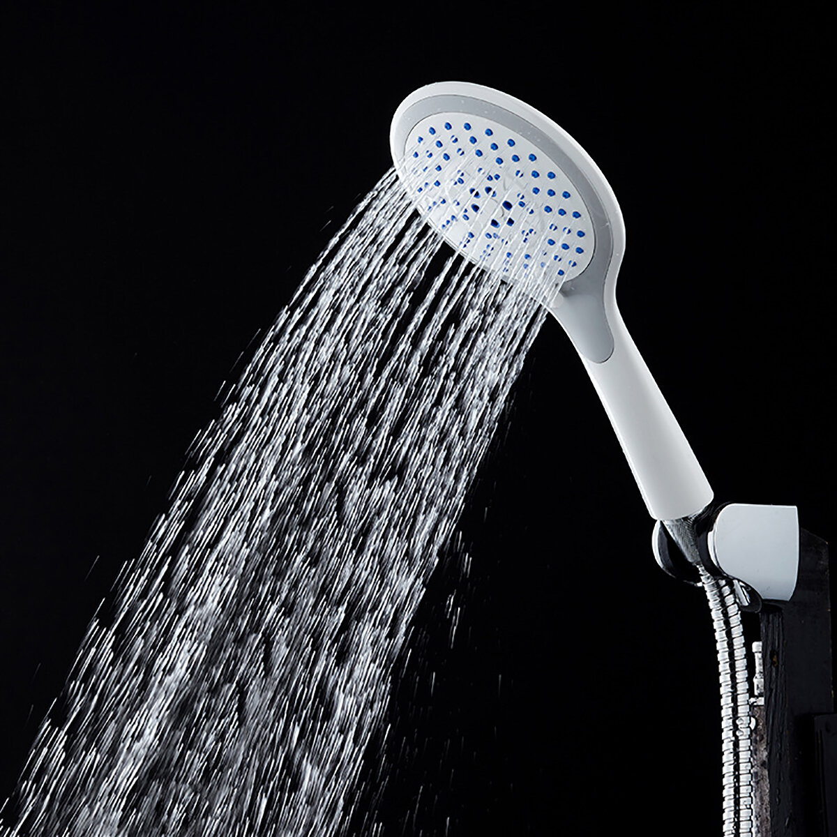 2Pcs/Set Rainfall Handheld Shower Head Silica Gel Outlet Pressurized Shower set