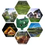 AGSIVO Solar Animal Repeller Ultrasonic Animal Repellent with PIR Motion Sensor and LED Flash Light For Cat / Mole / Dog / Squirrel / Deer / Fox