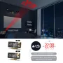 AGSIVO 7.4\ LED Digital Projection Alarm Clock With FM Radio / Rotating Projector / Mirror Surface / Temperature Display / Humidity Display / Snooze / External USB Charger