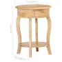 Side Table 14.6\x14.6\x24\ Solid Mango Wood