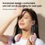 AGSIVO USB Rechargeable Bladeless Neck Fan 3000mAh Battery LED Display 3 Speeds Cooling Fan For Indoor and Outdoor