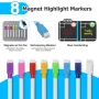 16\x12\ Clear Monthly Planner Board Magnetic Acrylic Calendar for Fridge Acrylic Magnetic Dry Erase Board Calendar With 8 Magnetic Markers, Towel, Eraser, Nano Sticker, Silicone Cover