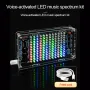 DIY Soldering Project Spectrum USB Mini Electronic Display Sound Activated Home Stereo Speaker DIY Kits for Leaning Soldering