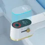 Rubinetto per lavabo da bagno AGSIVO in ottone con display digitale della temperatura e doccetta estraibile / beccuccio girevole sollevabile / 3 modalità di flusso dell'acqua / miscelatore per lavabo monoforo con una maniglia