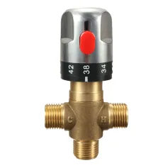 Brass Thermostatic Valve Temperature Mixing Valve For Wash Basin Bidet Shower