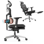 [PRO VERSION] NEWTRAL Ergonomic Office Chair with Footrest High Back Desk Chair with Unique Adjustable Lumbar Support, Backrest, Seat Depth Adjustment, Tilt Function, 4D Armrest Recliner Chair for Home Office