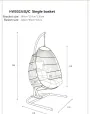 Sedia a dondolo pieghevole HUOJI HW002C con supporto