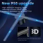Quạt ba chiều P50 Wifi Máy quảng cáo 3D 576 LED Sign Neon Smart HD Player Hỗ trợ Video Hình ảnh Logo Đèn ba chiều Phích cắm EU