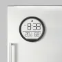 Electronic Hygrometer Alarm Clock Folding Bracket LED Display Temperature Wall Desk Clock For Living Room Kitchen Home Decor