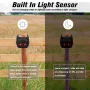 Outdoor Solar Animal Repellent Ultrasonic Infrared Bird Repellent Dog Repellent Mouse Repellent Built-In Light Sensor IP44 Waterproof