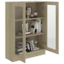 Vitrine Cabinet Sonoma Oak 32.5\x12\x45.3\ Chipboard