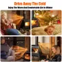 6-Blade Heat Powered Fireplace Fan Powered Fan With Temperature Display Strip Fireplace Fan Wood Fan Silent Operation Circulation