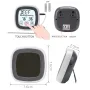 AGSIVO TS-BN53 Touch Screen Digital Meat Food Thermometer Instant Read Food Thermometer Timer Alarm for Cooking / Grilling / BBQ