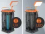 Solar Bug Zapper with LED Light 4000mAh Rechargeable Battery Cordless Electric Mosquito Zapper for Outdoor and Indoor
