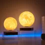Magnetic Levitation Globe LED Moon Floating Romantic Lamp Suspended 3D Moon Lamp Rotating Globe Bedside Lamp