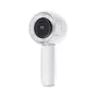 100 Levels Portable Handheld Fan with LED Colorful Light USB Rechargeable Transparent High Speed Cooling Fan Small Mini Desktop Fan