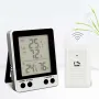 Misuratore di temperatura e umidità elettronico digitale, termometro e igrometro, display LCD retroilluminato