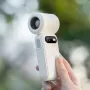 5-blade 100 Speed Handheld Turbine Electric Fan High Speed Outdoor Cooling High Wind Power Turbo Fan Small Fan Portable Smart Display Mini Fan