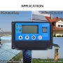 Excellway® 12V 24V 10/20/30/40/50A Auto Solar Panel Solar Charge Controller Battery Charge Adapter USB LCD Display