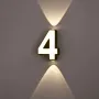 LED Wall Lamp AC85~265V 7W Digit Number IP65 Waterproof Outdoor Wall Lamp Modern Style LED Lamp