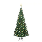 Artificial Christmas Tree,Xmas Pine Tree with 300 LEDs,Easy Assembly Christmas Tree with Metal Stand and 1300 Branchs for Home,Office,Party,Holiday Indoor Outdoor Decoration