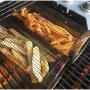 30cm Round Stainless Rolling Barbecue BBQ Grill Basket Net For Vegetables Meat Fish