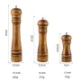 Classic Manual Salt Mill Wooden Pepper Grinder Set Salt Grinder Refillable Pepper Mill Pepper Grinder for Kitchen
