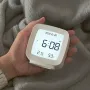 Digital Alarm Clock 12/24H Electronic Alarm Clock Voice-activated Backlight Temperature Humidity Nightlight Table Clocks with Snooze Function