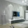 10M Waterproof 3D Embossed Wallpaper Roll Glitter Effect Silver Wall Sticker Living Room Decorations 